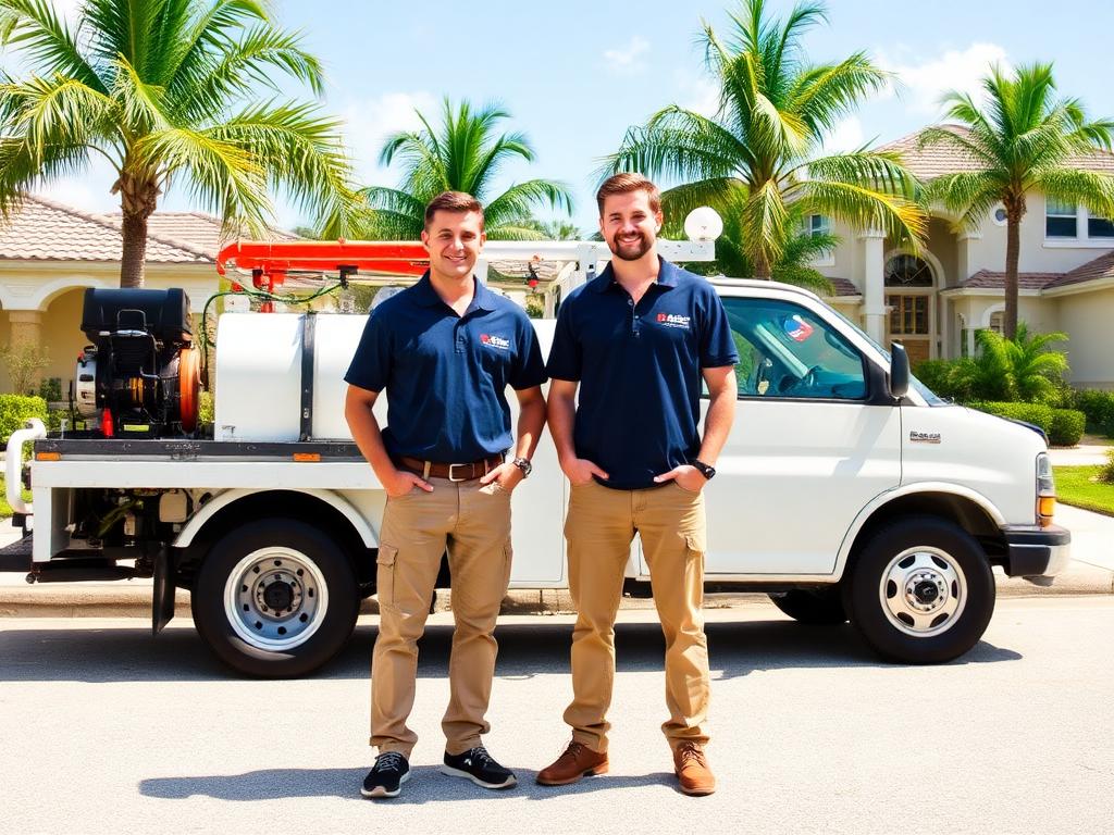 Tampa Pressure team with professional cleaning equipment